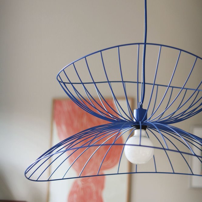 Niebieska lampa druciana Ray